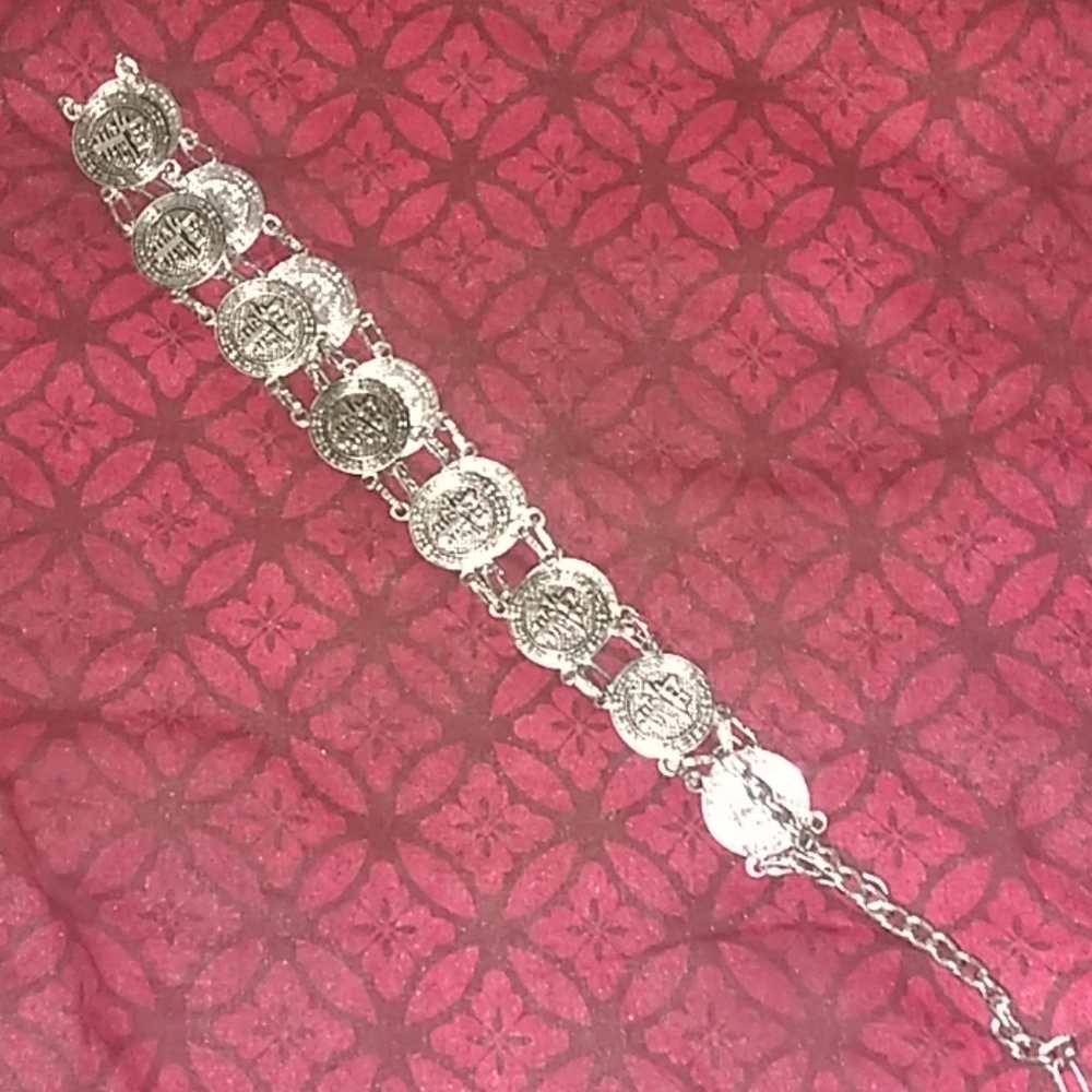 Light Silver Plated Hanging Belt